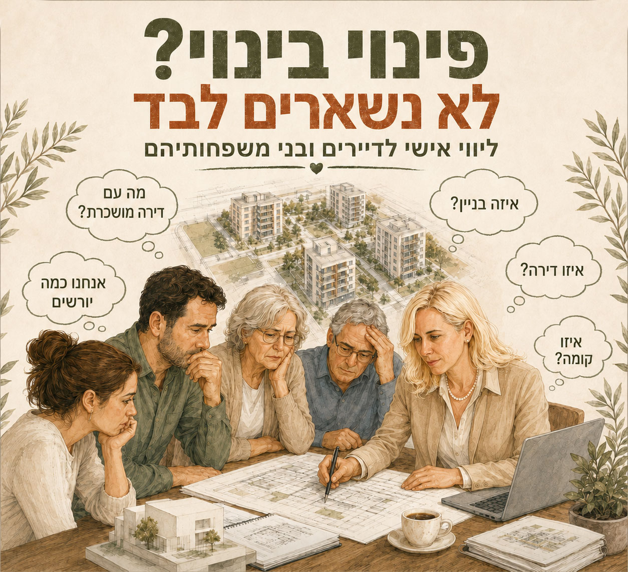 פינוי בינוי - לא נשארים לבד עם התוכניות וההחלטות